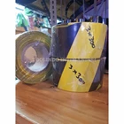 Police Line Garis Pembatas 3x300 / Baricade Polisi hitam kuning 1